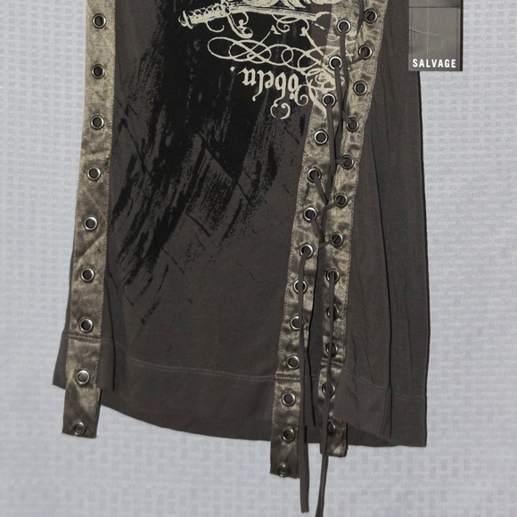 Salvage Small Mixed Media Jersey Summer Dress S NE - Picture 2 of 9